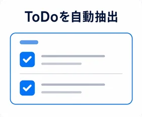 ToDoを自動抽出している画面